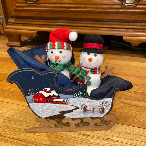 Other - Christmas Snowman in a sleigh